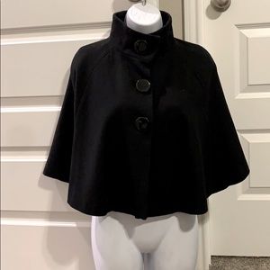 XXI Black a button Down Poncho
